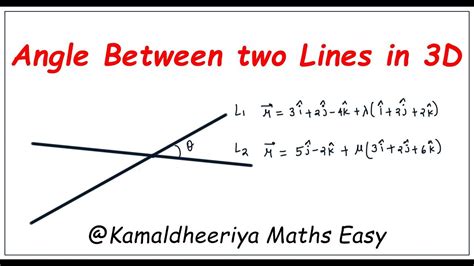 Angle Between Two Vectors - KarmaqiMills