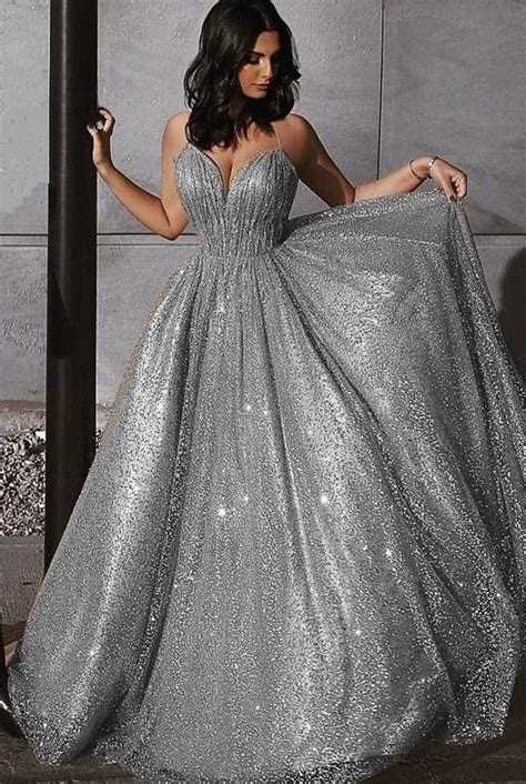 Silver Glitter Prom Dress | Hot Sex Picture