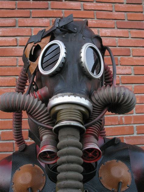 Items similar to goggles leather GAS MASK hood Halloween Steampunk Goth Apocalypse monster ...