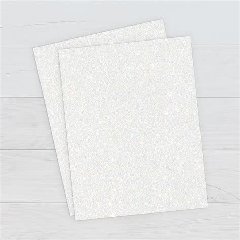 White Glitter Cardstock by PrintWorks | Paris Corporation