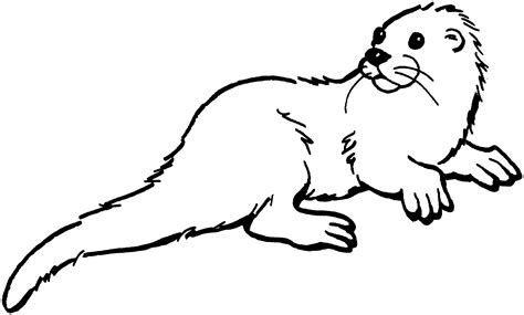 Otter Line Drawing at GetDrawings | Free download