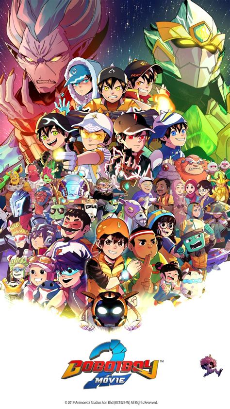 Boboiboy The Movie 2 Official Poster Art Galaxy Movie, Anime Galaxy ...