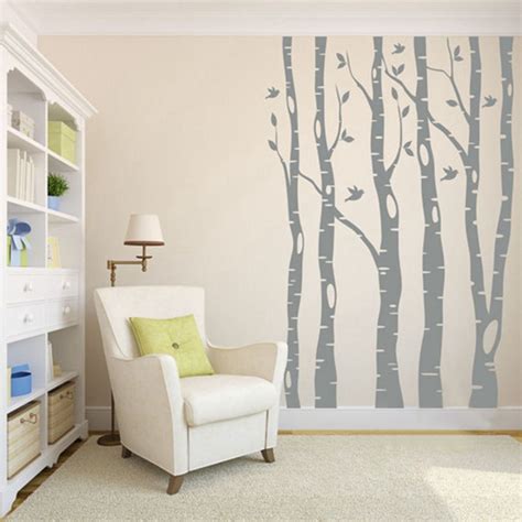 Extra large tree wall stickers home decor , large tree and birds vinyl wall decal stickers for ...