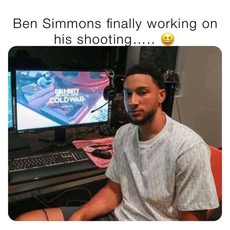 Ben Simmons finally working on his shooting….. 😆 | @gregbarnet271601519769 | Memes