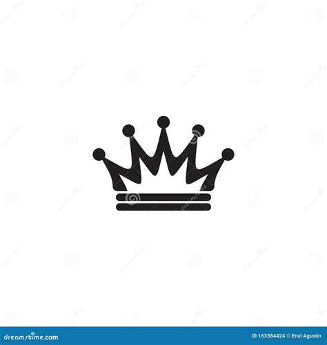 Crown of King Logo Design Vector Template Stock Vector - Illustration of logotype, design: 163384424