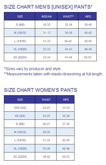 Our Clothing & Size Chart - Ganesh Himal Trading