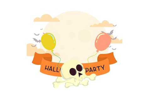 Halloween Banner Skull Graphic by garnetastudio · Creative Fabrica