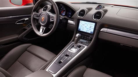 Porsche 718 Boxster S, sports car, interior HD Wallpaper