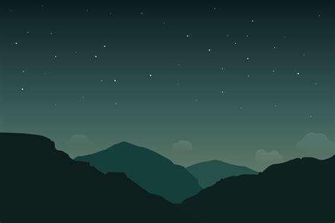 Cartoon Night Sky Background, Cartoon, Flat, Starry Background Image for Free Download