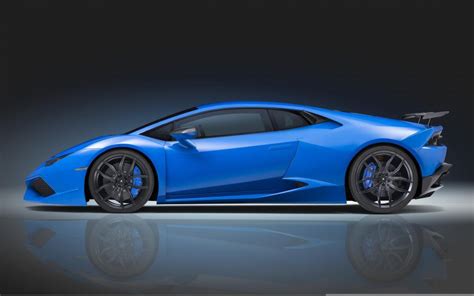 Lamborghini Huracan blue supercar side view wallpaper | cars ...