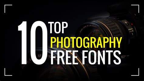 10 Best Photography Fonts - Free Download - YouTube