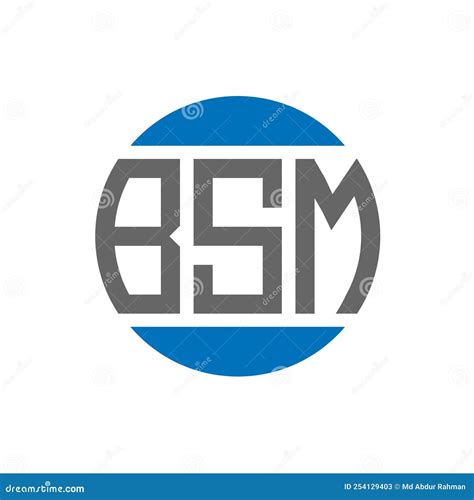 BSM Letter Logo Design on White Background. BSM Creative Initials ...