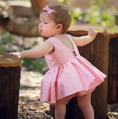 Baby Dresses for Girls Summer Cotton Sleeveless Baby Dress 2017 Striped ...