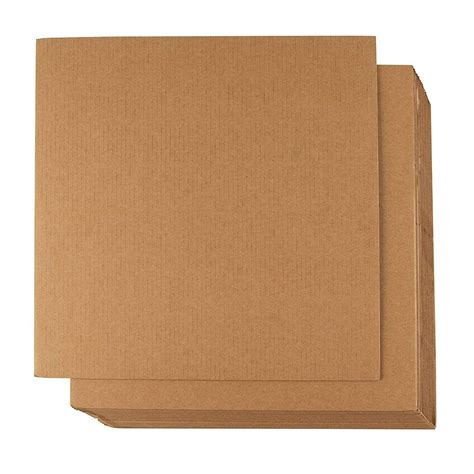 Corrugated Cardboard Sheets - 24-Pack Flat Cardboard Sheets, Cardboard Inserts for Packing ...