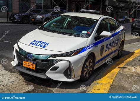 The New York City Department of Health and Mental Hygiene DOHMH Police Car in Lower Manhattan ...