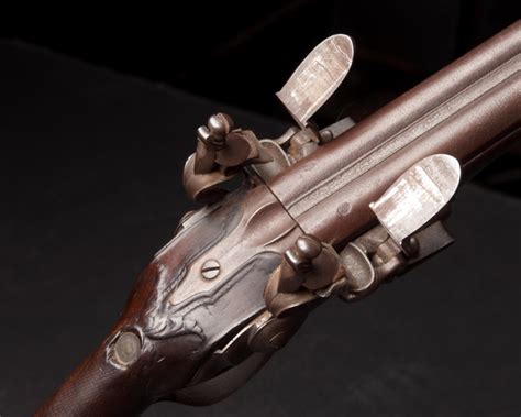 Flintlock Shotgun - Antique Antique Flintlock Shotgun Double Barrel 24 ...