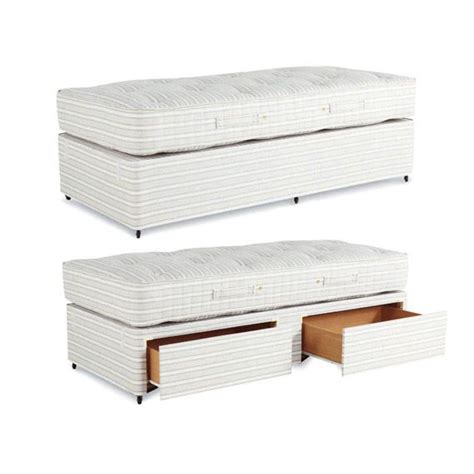 Single Mattress & Divan Bed with Drawers | OKA | Single divan beds, Divan bed, Single mattress