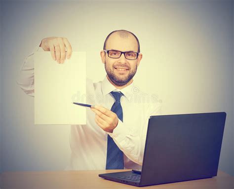 Please sign here. stock image. Image of manager, isolated - 71228585