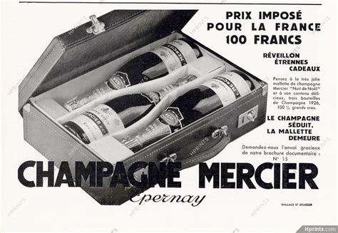 Champagne Mercier 1931 — Drinks — Advertisements