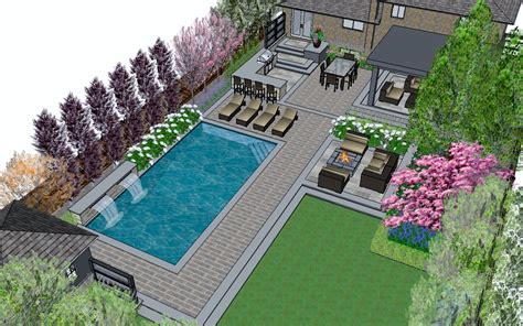 Pin by Hang Nguyen on New home pool | Backyard pool landscaping, Pool patio designs, Pools ...