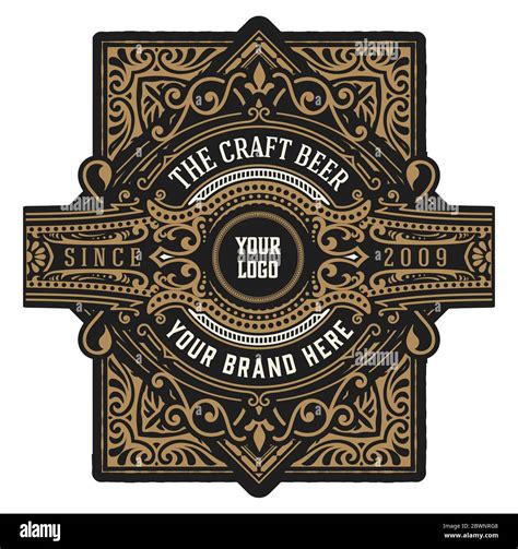 Craft beer vintage label Stock Vector Image & Art - Alamy