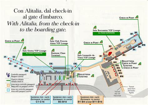 Rome Italy Airport Fco Terminal Map