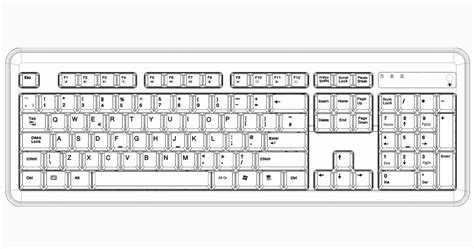 Pc Keyboard Layout Diagram