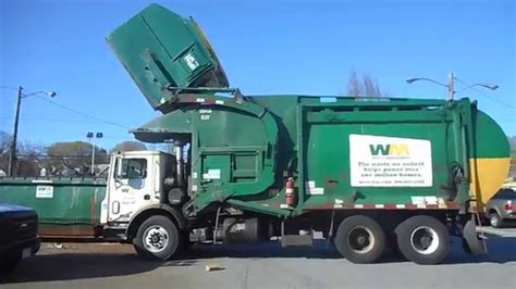 WM-Waste Management front loader truck-208436 part 1 - YouTube