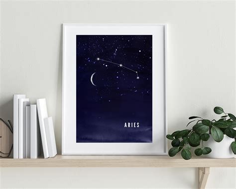 Aries Zodiac Art Constellation Astrology Digital Print - Etsy