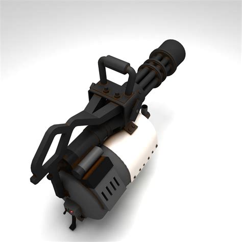 minigun team fortress 2 3d model