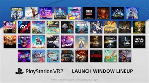 PlayStation Announces PSVR 2's Complete 37-Game Launch Lineup