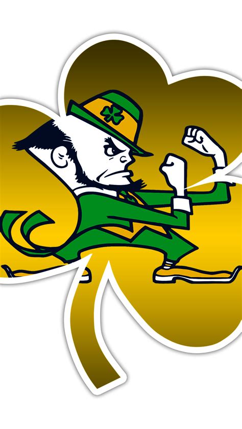 Notre dame leprechaun logo – Artofit