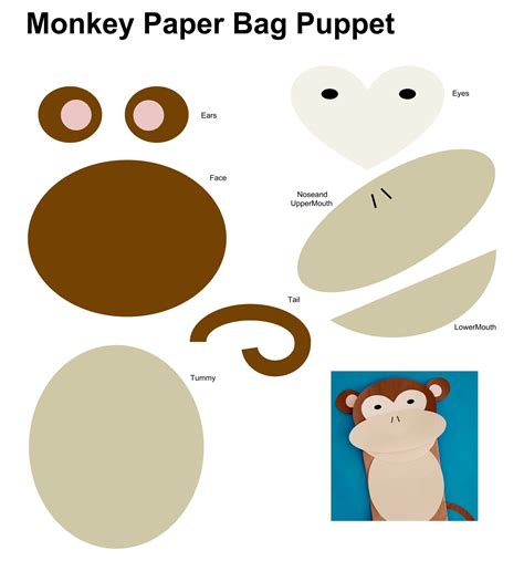 Paper Bag Puppets Templates