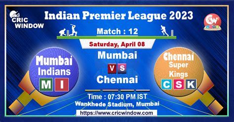 IPL Mumbai vs Chennai live score and Report