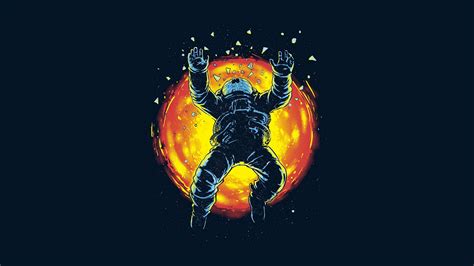 Astronaut Trippy Wallpaper - Supportive Guru