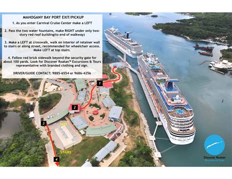 Mahogany Bay Port Map Roatan « Discover Roatan Excursions & Tours