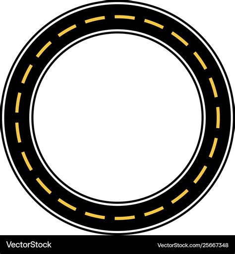 Circle race circuit Royalty Free Vector Image - VectorStock