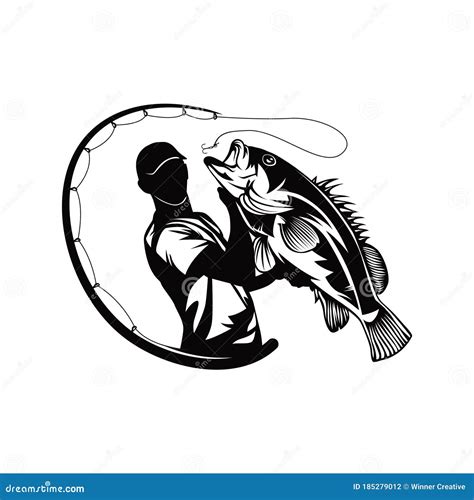 Fish and Fishing Logo Design Stock Vector - Illustration of modern, jump: 185279012