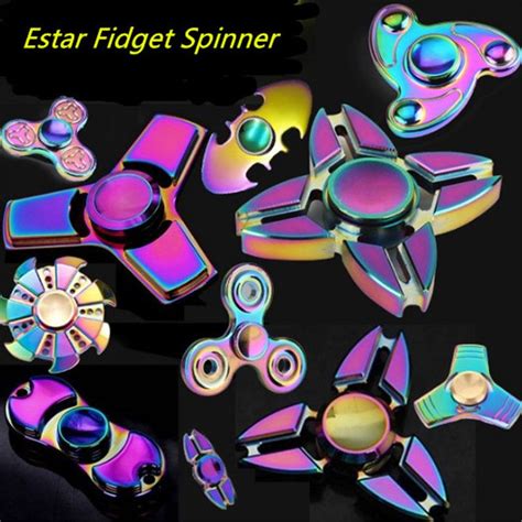 10 Types Fidget Spinner Edc Hand Spinner Fidget Toy For Decompression ...