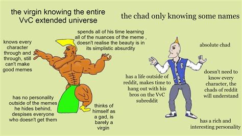 the virgin VvC nerd vs the chad very casual visitor : r/virginvschad