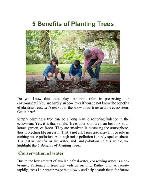 5 Benefits of Planting Trees by ecobravouk - Issuu