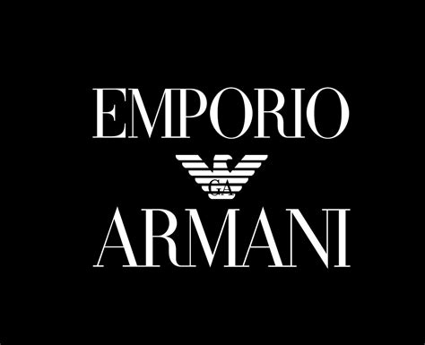 Emporio Armani Logo Brand Clothes Symbol White Design Fashion Vector ...