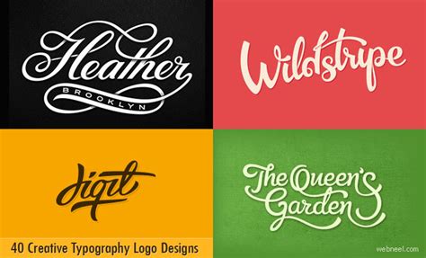 40 Creative Typography Logo design inspiration for you