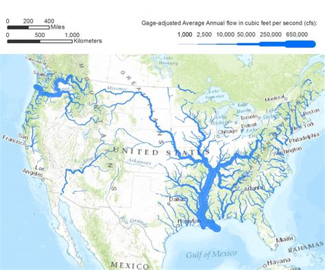 American Map Of Rivers - Viole Jesselyn