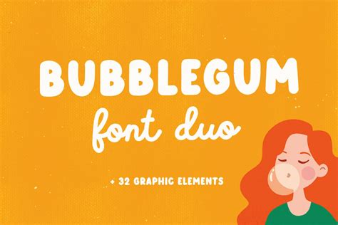 Bubblegum | Font Duo - Design Cuts