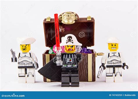 Lego Star Wars and the Pirate Treasure. Editorial Stock Image - Image of popular, funny: 74743259