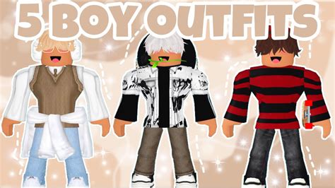 5 Boy outfit codes for BLOXBURG| SiimplyDiiana - YouTube