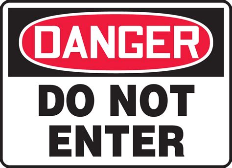 Danger Do Not Enter Sign - ClipArt Best