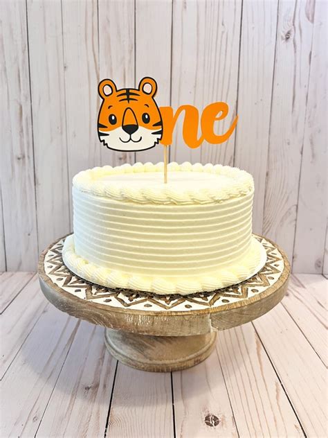 Tiger Cake Topper Tiger One Cake Topper Safari Cake Topper - Etsy