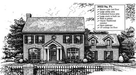 Historic New England Colonial House Plans